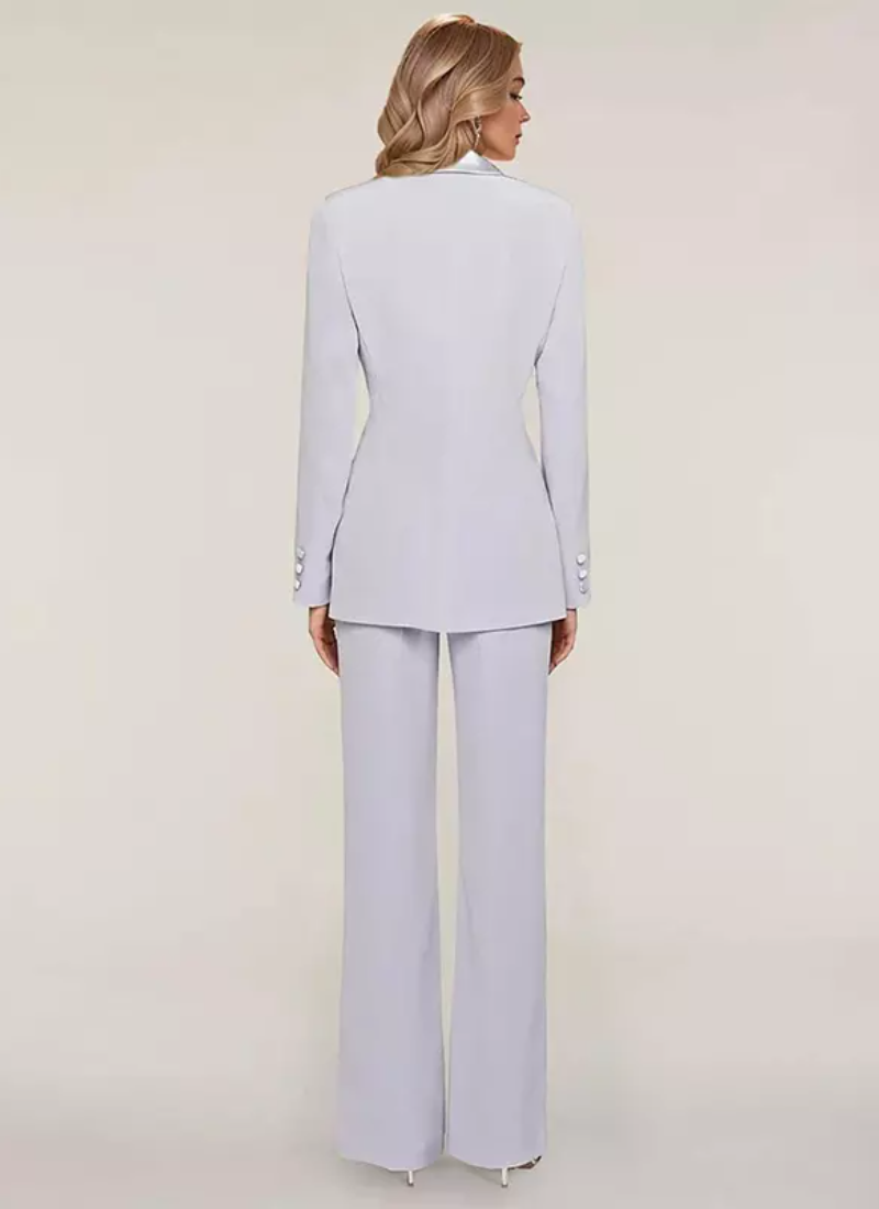 Designed Neckline Long Sleeves Two-piece Buttons Floor-Length Dresses - Image 7