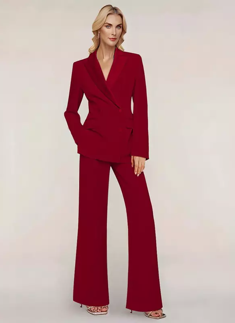 Designed Neckline Long Sleeves Two-piece Buttons Floor-Length Dresses - Image 2