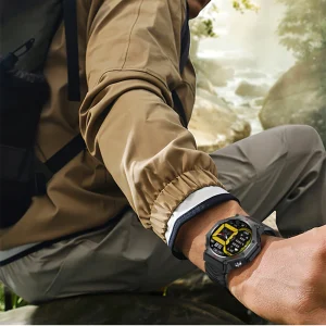 Elegant 5ATM Waterproof GPS Built-in Dual-band GNSS Compass Military Sport Smartwatch