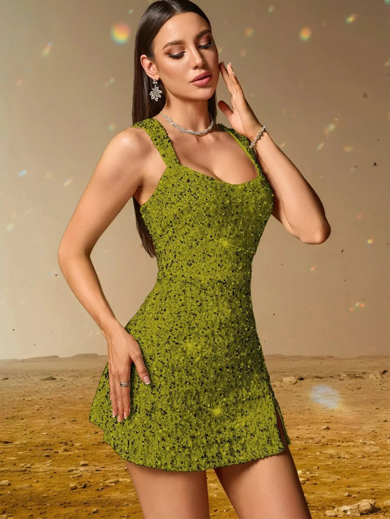 Elegant Backless Sequin Cocktail Party Short Birthday Evening Dresses - Image 17