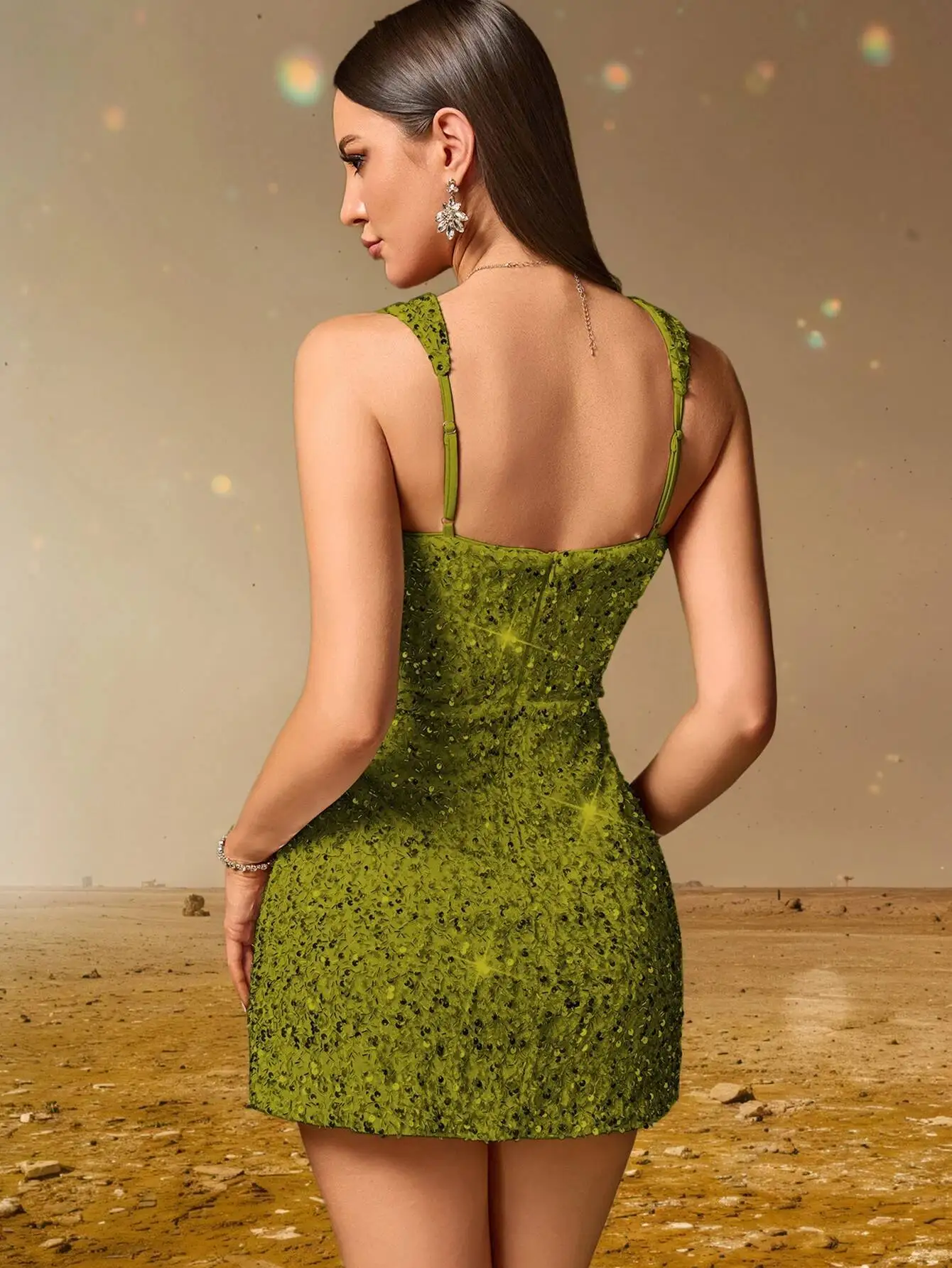 Elegant Backless Sequin Cocktail Party Short Birthday Evening Dresses - Image 19