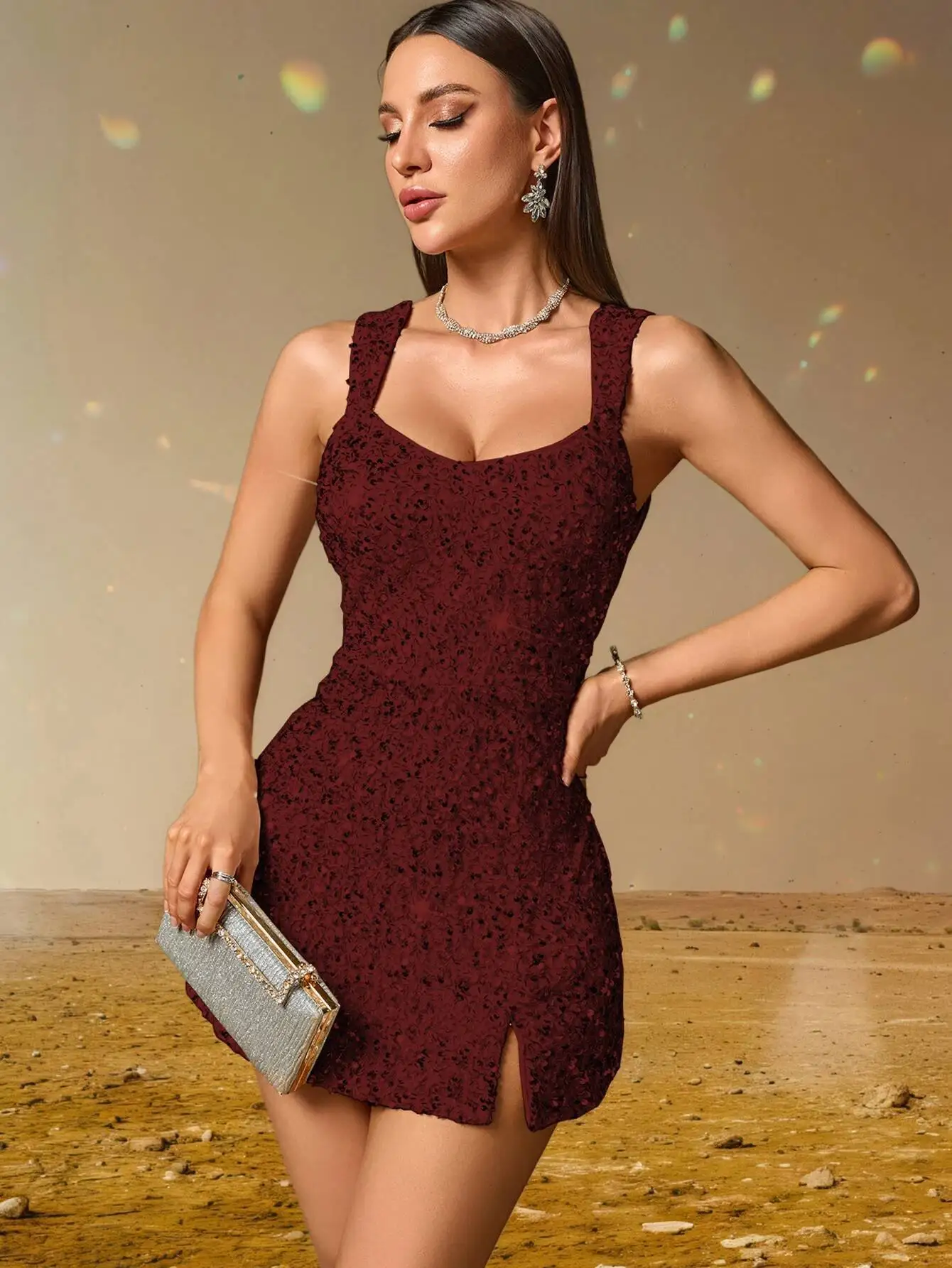 Elegant Backless Sequin Cocktail Party Short Birthday Evening Dresses - Image 20