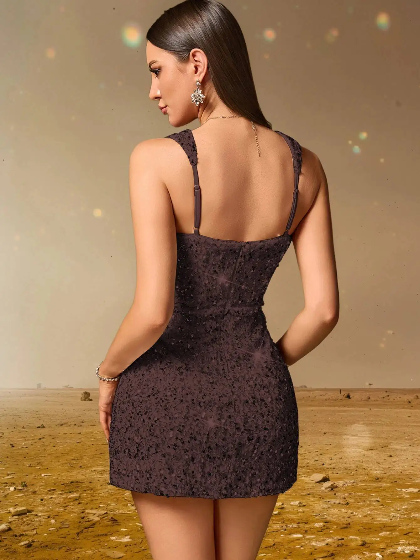 Elegant Backless Sequin Cocktail Party Short Birthday Evening Dresses - Image 34