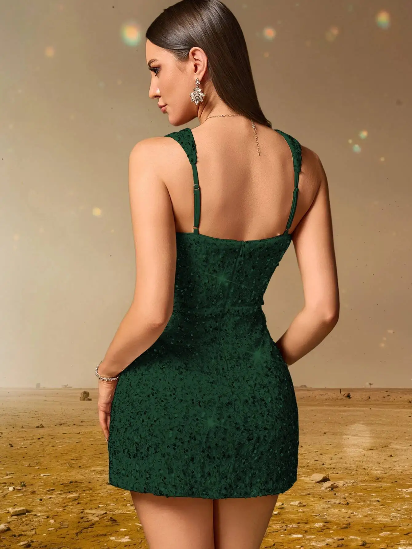 Elegant Backless Sequin Cocktail Party Short Birthday Evening Dresses - Image 38