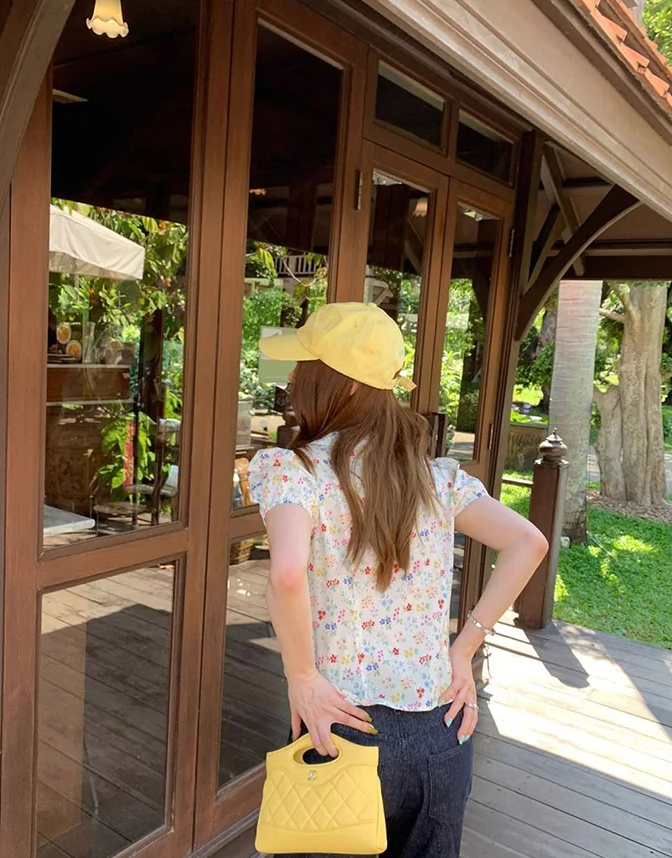 Elegant Floral Sweet Casual Short Sleeve Slim Vintage Retro Tops - Image 7