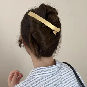 Elegant Geometric Barrettes Metal Bangs Duckbill Clip Ponytail Hair Clips Claws