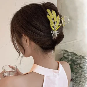 Casual Geometric Clip Metal Crab Headwear Wheat Ears Hair Claws Hairpins