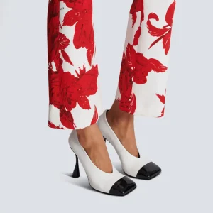 Lacquer Leather Wedding Party Square Headed Thin High Heels