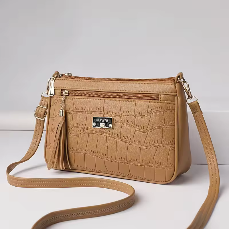Elegant Mom Bag Crocodile Cross Border Small Square Versatile Large Capacity Messenger Crossbody Bag - Image 5