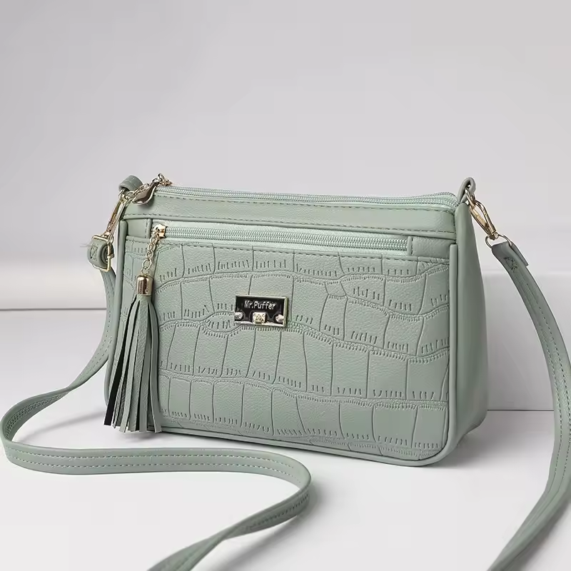 Elegant Mom Bag Crocodile Cross Border Small Square Versatile Large Capacity Messenger Crossbody Bag - Image 6