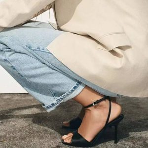 Elegant Satin Ankle Strap Gladiator Peep Toe Party Prom High Heels Sandals