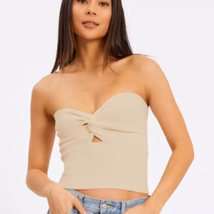 Elegant Strapless Backless Off Shoulder High Street Tank Top