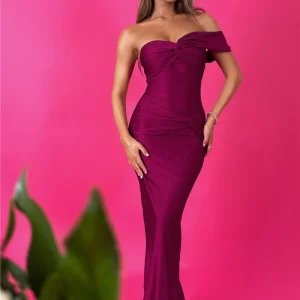 Elegant Strapless Backless One Shoulder Sleeveless Club Party Long Bodycon Dress