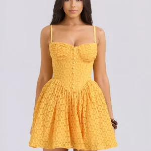 Elegant Sweetheart Neckline Backless Graduation Dating Lace Sundress