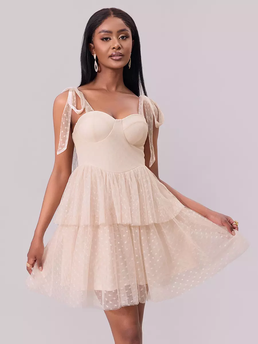 Elegant Sweetheart Neckline Layered Mini Party Dating Dress - Image 5