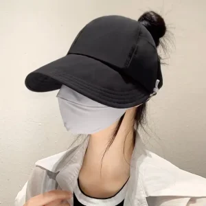 Foldable  Outdoor Beach Fisherman Sunscreen Protection Adjustable Cotton Wide Brim Bucket Sunhat