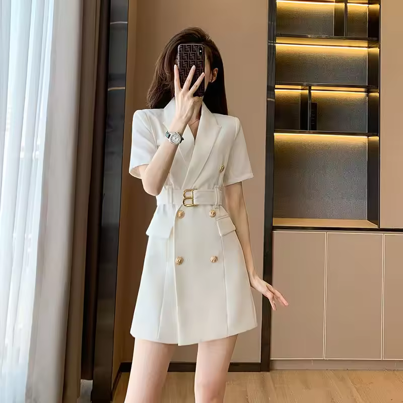 Formal Design Small Fragrance French High-Grade Blazer Mini Dress