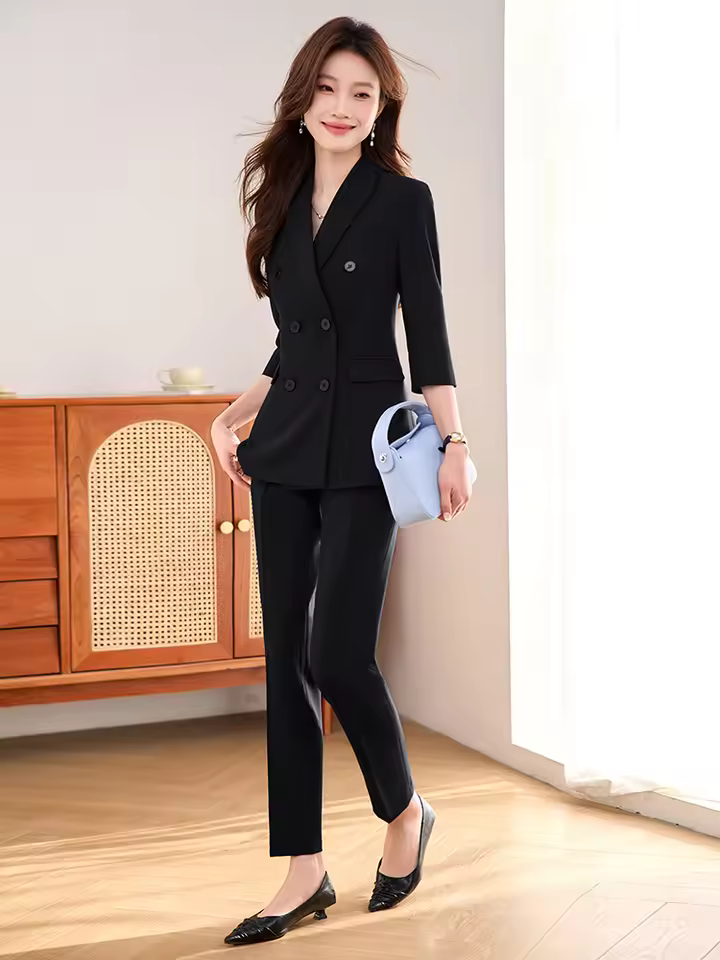 Formal High Quality Office Style Blazer And Pants Two-Piece Suit