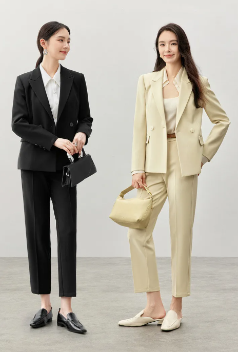 Formal Office Style Blazer And Ankle-length Pencil Pant 2 Piece Sets - Image 10
