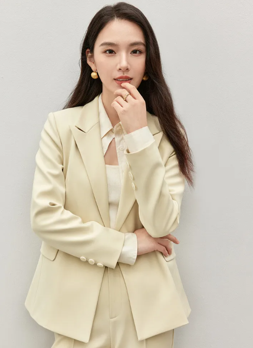 Formal Office Style Blazer And Ankle-length Pencil Pant 2 Piece Sets - Image 9