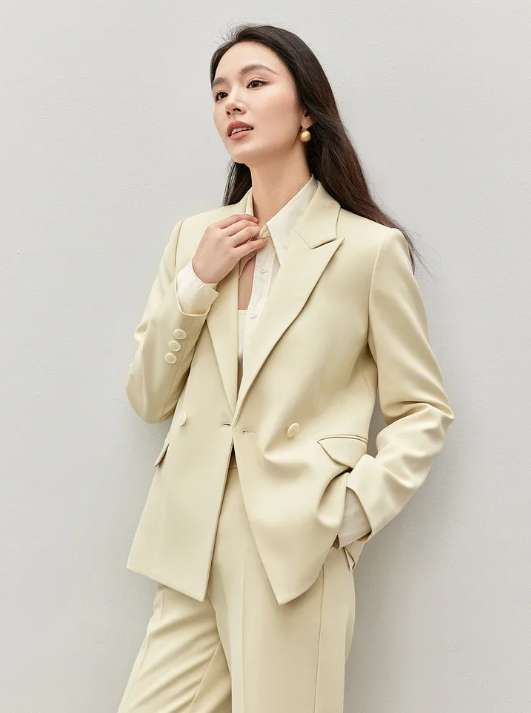 Formal Office Style Blazer And Ankle-length Pencil Pant 2 Piece Sets - Image 7