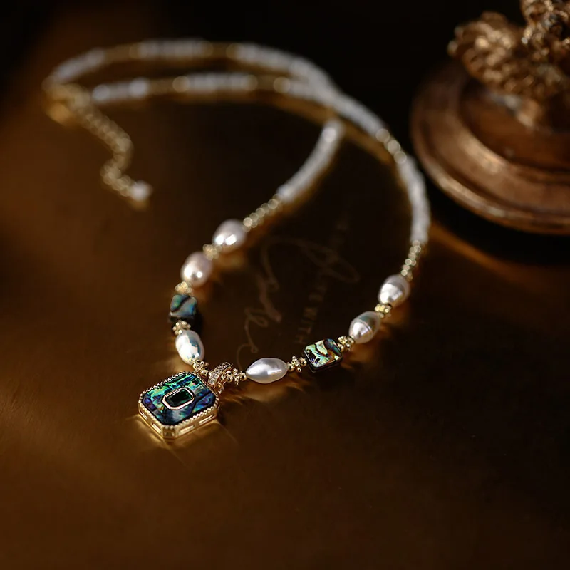 Luxury Beauty Pendant 100% Natural Freshwater Pearl 14K Gold Filled Necklace - Image 5