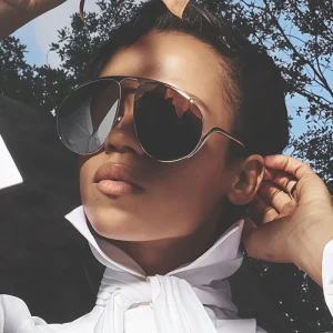 Luxury Retro High Quality Round  Overisized Shades UV400 Eyewear Sunglasses