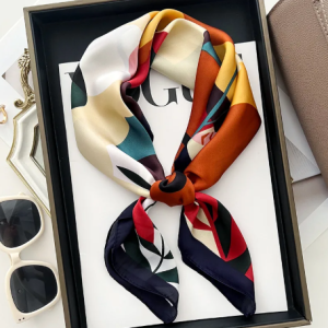 Luxury Satin Shawl Wrap Hijab Echarpe Neck Tie Female Hair Bandana 70cm Silk Square Scarf