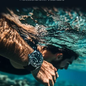 Luxury Triton Solar Powered Dive 316L Stainless Steel Case Waterproof 300M Quartz Watches