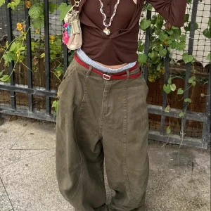 Retro Military Curved Knife Work Street High-End Relaxed Casual Floor Pants