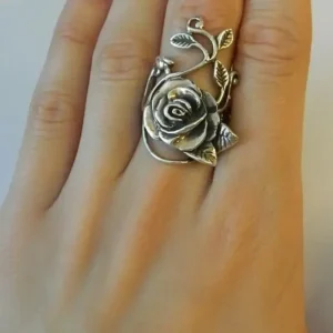 Classic Rose Metal Exaggerated Atmospheric Trendsetters And Personalized Rings