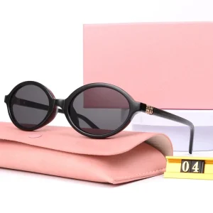 Retro Round Tortoise Protection Vintage Oval Frame Sunglasses