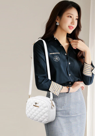 Retro Trendy Versatile Temperament High-end Round Cake Shoulder Crossbody Bag - Image 3