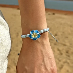 Romantic Bohemian Handmade Woven Tropical Flower Beach Strand Bracelets