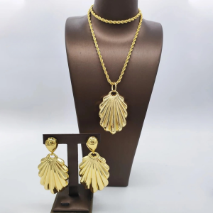 Romantic Copper Earrings Pendent Necklace Daily Wear Party Wedding Anniversary Jewelry Sets