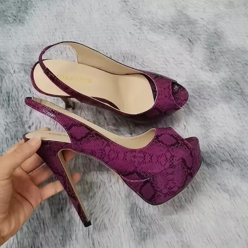 Super High Heels Platform Sandals Gladiator Party Dress Shoes - Image 2