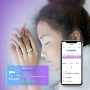 Elegant Sleep Monitoring Blood Oxygen Measurement Blood Pressure Multi-sports Modes Enamels Craftsmanship Smart Ring