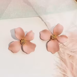 Trendy 925 Silver Needle Chrysanthemum Flower Fairy Little Daisy Stud Earrings