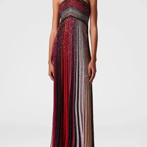 Vintage Halter Sleeveless High Waist Temperament Maxi Dress