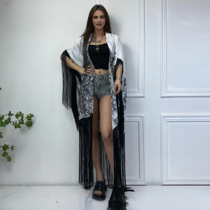 Elegant Boho Peacock print fashion Bikini Cover-up