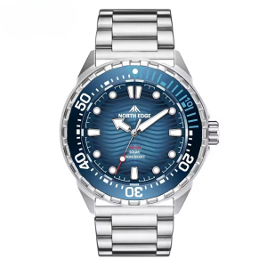 Casual Triton Solar Powered Dive 316L Stainless Steel Case Waterproof 300M Quartz Watches