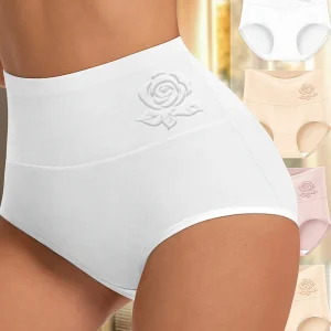 4pcs Panties High Waisted Tummy Tightening Comfortable Shape Triangle Panties