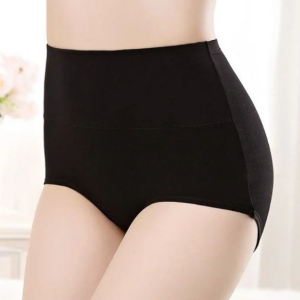 5PCS Seamless Lingerie High Waist Cotton Body Shaper Underwear Plus Size Briefs