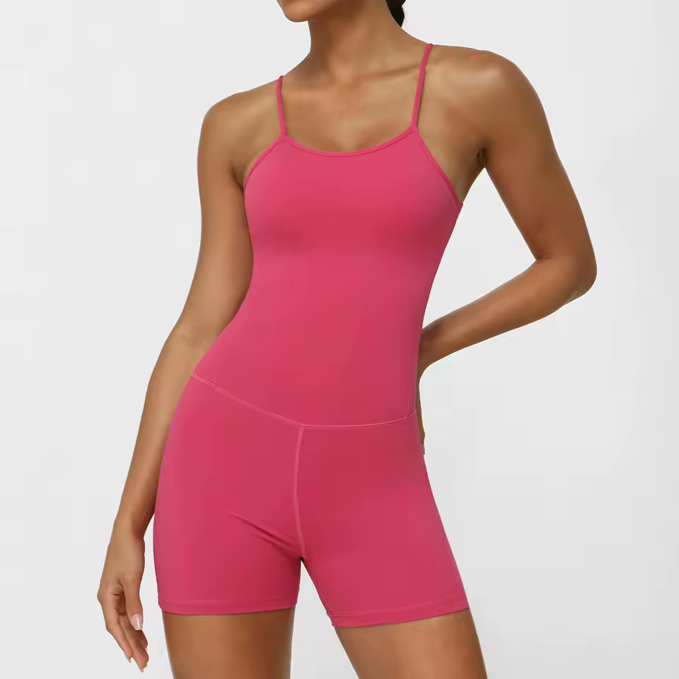 Backless Set Fitness Bodysuit Sports Siamese Sportswear Workout Jumpsuit One-piece Playsuit Yoga Suit - Image 6