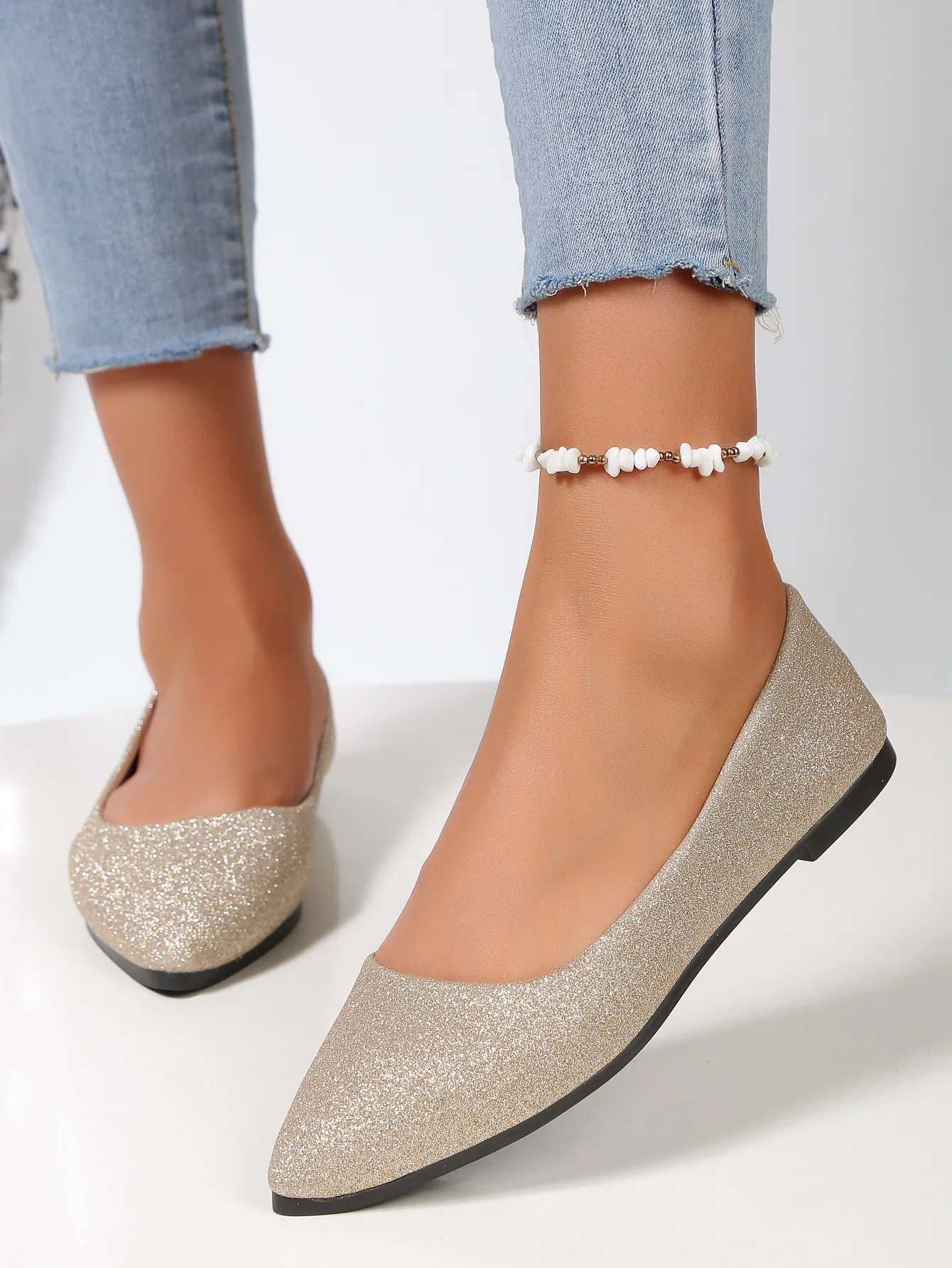 Elegant Beautiful Comfortable Pointed Toe Summer Flat Sandal - Image 6