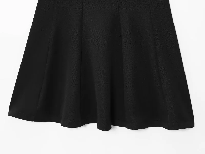 Casual Bow Backless Patchwork Short Slip Mini Dresses - Image 6