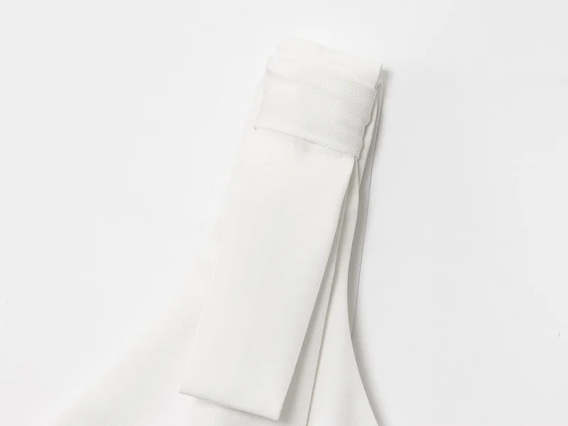 Casual Bow Backless Patchwork Short Slip Mini Dresses - Image 8