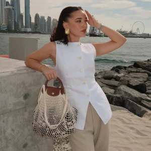 Casual Button Standard Single breasted Streetwear Sleeveless Jacket