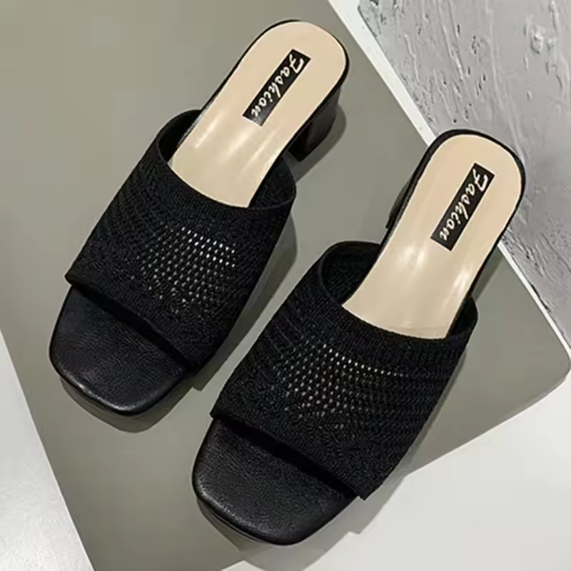 Casual Closed Toe Comfort Outdoor Fly Weave Heel Sandals - Image 5