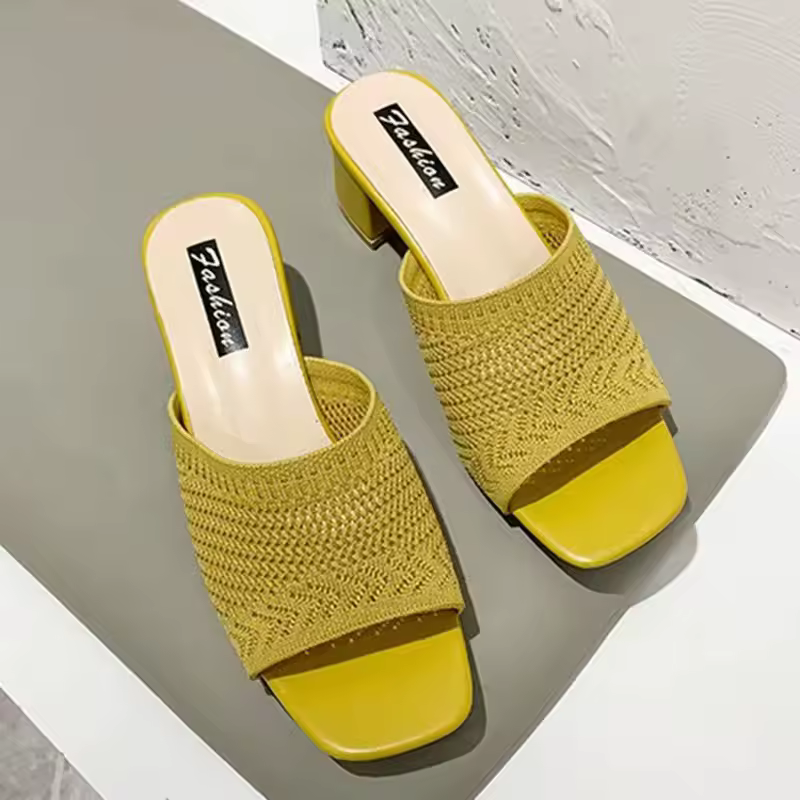 Casual Closed Toe Comfort Outdoor Fly Weave Heel Sandals - Image 3